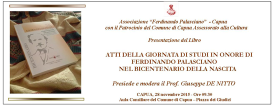 PRESENTAZIONE LIBRO SUGLI ATTI BICENTENARIO NASCITA PALASCIANO